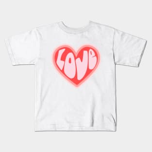 Love Heart Hippie Style Kids T-Shirt